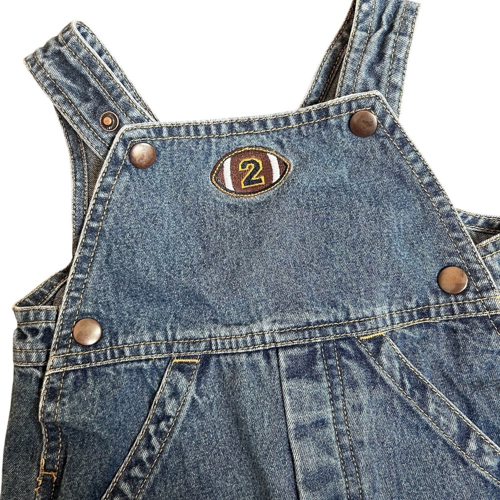 Y2k Boys Overalls Football Theme 12 Mo